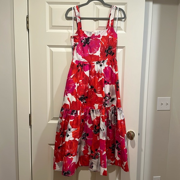 Like New Tanya Taylor Gia Floral Midi Dress - Picture 2 of 6
